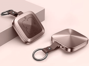 Противоударный, защитный чехол для смарт ключа Zeekr, коричневого цвета