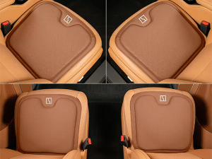 Комплект накидок, накладок на сиденье Zeekr, кофейного цвета