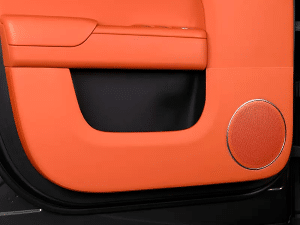 Комплект защитных накладок на дверные карты, Lixiang L7, оранжевого цвета из эко кожи