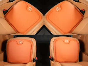 Комплект накидок, накладок на сиденье Zeekr, оранжевого цвета