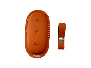 Чехол для смарт ключа Lixiang, оранжевого цвета, эко кожа
