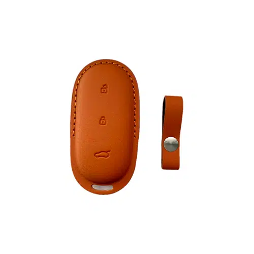 Чехол для смарт ключа Lixiang, оранжевого цвета, эко кожа
