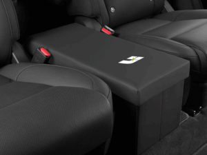 Органайзер, ящик между сиденьями из эко кожи, Lixiang L8, L9, черного цвета