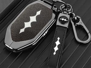 Противоударный, защитный чехол для смарт-ключа BYD Leopard, Черного цвета