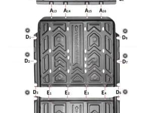 Защита днища из алюминиево-магниевого сплава BYD Yuan Plus