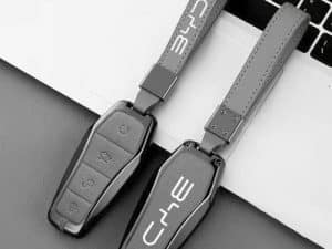 Противоударный, защитный чехол для смарт-ключа BYD, Серого цвета