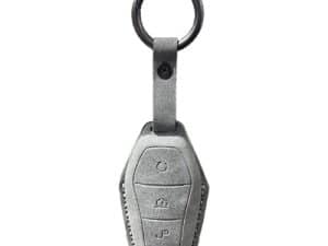 Чехол для смарт ключа BYD, из серой замши