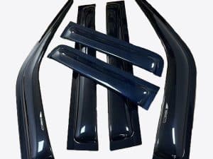 Ветровики, дефлекторы BYD Leopard 8, плотные прозрачные, без хрома, с логотипом