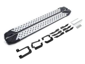 Порог-площадка "Bmw-Style" D173AL + комплект крепежа, RIVAL, Chery Tiggo 4 2019-/ 4 Pro 2022-