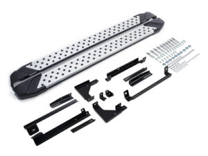 Порог-площадка "Bmw-Style" D173AL + комплект крепежа, RIVAL, Hyundai Creta 2021-