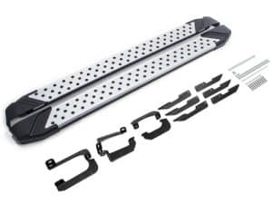 Порог-площадка "Bmw-Style" D180AL + комплект крепежа, RIVAL, Chery Tiggo 7 2019-2020/ Tiggo 8 2020-/ 8Pro 2021-/ 8ProMax 2022/ 4 Pro 2022-/ Exeed LX,