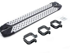 Порог-площадка "Bmw-Style" D173AL + комплект крепежа, RIVAL, Mitsubishi Pajero Sport 2008-2013-2016