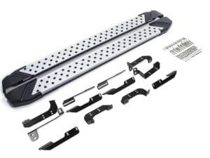 Порог-площадка "Bmw-Style" D180AL + комплект крепежа, RIVAL, Kia Soul 2019-, Kia Seltos 2019-