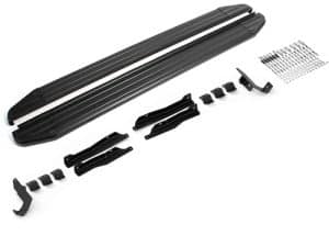 Порог-площадка "Premium-Black" A173ALB + комплект крепежа, RIVAL, Omoda C5, 2022-