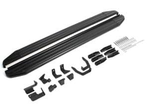 Порог-площадка "Premium-Black" A193ALB + комплект крепежа, RIVAL, Hyundai Palisade 2020-