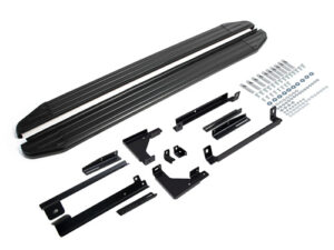 Порог-площадка "Premium-Black" A173ALB + комплект крепежа, RIVAL, Hyundai Creta 2021-