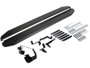 Порог-площадка "Premium-Black" A173ALB + комплкет крепежа, RIVAL, Chevrolet Equinox, 2020-