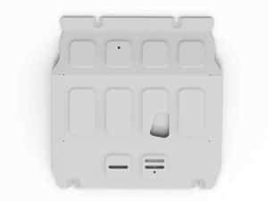 Защита картера + комплект крепежа, Rival, Алюминий, Geely Okavango 2023-, V-1.5T, Робот, передний