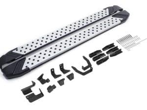 Порог-площадка "Bmw-Style" D193AL + комплект крепежа, RIVAL, Hyundai Palisade 2020-