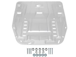 Защита картера + КПП + комплект крепежа, RIVAL, Алюминий, KIA Sorento;KIA Sportage;Hyundai Santa Fe;Hyundai Tucson