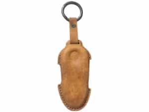 Чехол для смарт-ключа Voyah Free, коричневого цвета, алькантара