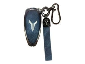 Противоударный, защитный чехол для смарт-ключа Voyah Free, синий цвета, 2024 год