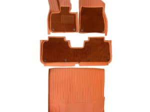 Двухслойные полики, коврики в салон Lixiang L7 оранжевый, TPE, рест