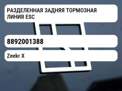 РАЗДЕЛЕННАЯ ЗАДНЯЯ ТОРМОЗНАЯ ЛИНИЯ ESC