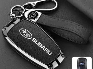 Противоударный, защитный чехол на смарт ключ Subaru, черный