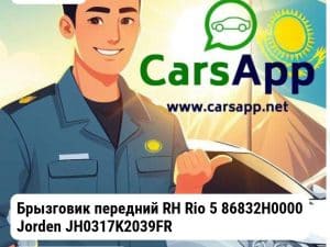 Kia Rio Брызговик передний RH Rio 5 86832H0000 JH0317K2039FR