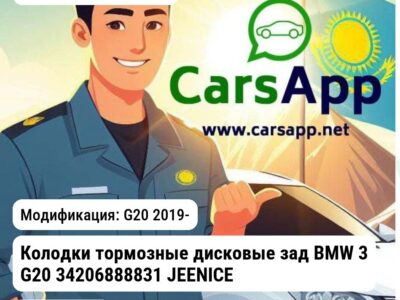 BMW 3-SERIES Колодки тормозные дисковые зад BMW 3 G20 34206888831 JEENICE WS474900 WS474900 G20 2019-