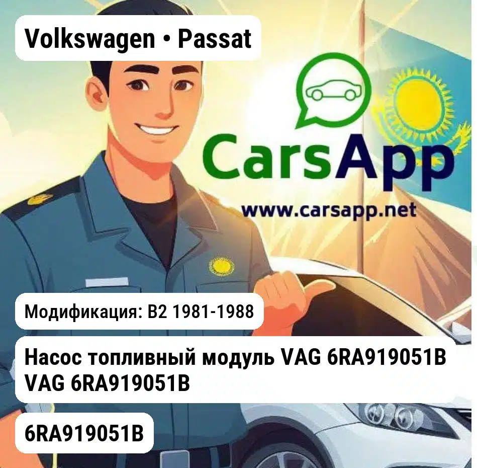 Volkswagen Passat Насос топливный модуль VAG 6RA919051B VAG 6RA919051B 6RA919051B B2