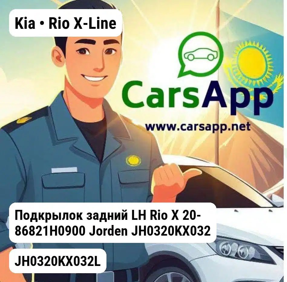 Kia Rio X-Line Подкрылок задний LH Rio X 20- 86821H0900 JH0320KX032L