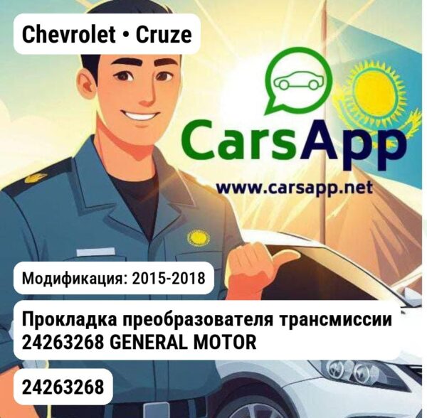 Chevrolet Cruze Прокладка преобразователя трансмиссии 24263268 GENERAL MOTORS 24263268 24263268