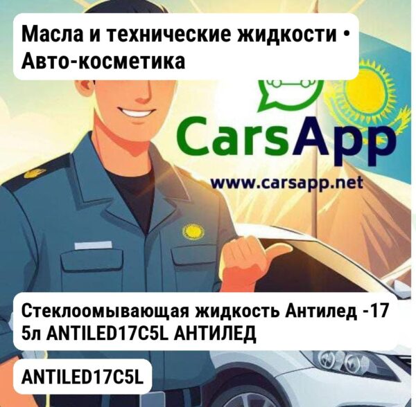 Масла и технические жидкости Авто-косметика Стеклоомывающая жидкость Антилед -17 5л ANTILED17C5L АНТИЛЕД ANTILED17C5L