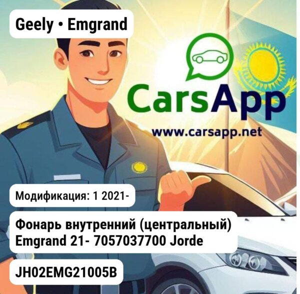 Geely Emgrand Фонарь внутренний (центральный) Emgrand 21- 7057037700 JH02EMG21005B JH02EMG21005B 1