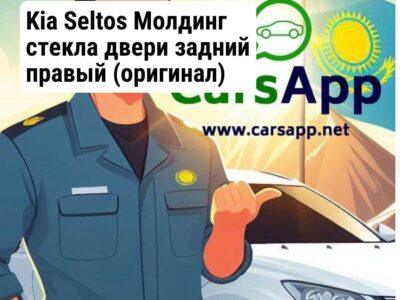 Kia Seltos Молдинг стекла двери задний правый (оригинал) KST-100