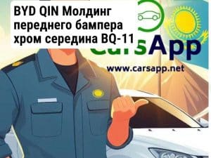 BYD QIN Молдинг переднего бампера хром середина BQ-11
