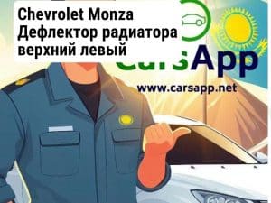 Chevrolet Monza Дефлектор радиатора верхний левый (высококачественный дубликат) CM-15