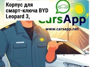 Корпус для смарт-ключа BYD Leopard 3, серебристый