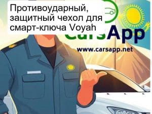 Противоударный, защитный чехол для смарт-ключа Voyah Free, синего цвета, рест