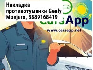 Накладка противотуманки Geely Monjaro, 8889168419