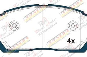 KRATEX Toyota Highlander 2.4L 3.0L 2000-2005, Kluger 2.4L 3.0L 3.3L 2000-2007 передние GDB3286