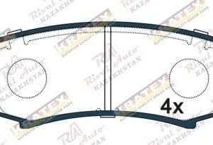 KRATEX Toyota Land Cruiser Prado 80/90/95/120/150 2.4L 3.0D 2.7L 4.0L 1984-2024, 4 Runner 2.7L 3.0L 4.0L 4.7L 2001-2023 Sequoia 4.7L 2000-2007, FJ Cruiser 4.0L 2006-2018, Hilux Surf 2.7L 3.0L 3.4L 4.0L 2002-2009, Fortuner 2.4L 2.7L 2.8D 3.0L 2015-- Lexus GX470/GX460 2002-2024 Mitsubishi Pajero 3.8L 2006-2021 задние GDB3110