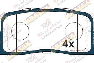 KRATEX Toyota Camry 30/35 2.4L 3.0L 2002-2006 (европа) Highlander 2.4L 3.0L 2000-2005 Windom 3.0L 2002-2006, Kluger 2.4L 3.0L 2000-2003, Solara coupe 3.3L 2003-2008, Caldina 2.0T 2002-2007, Wish 1.8L 2.0L 2003-2017, Lexus ES300/ES330 3.0L 3.3L 2002-2006 задние GDB3374