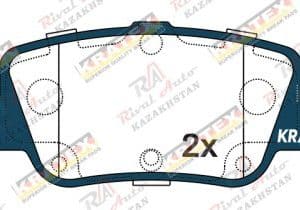 KRATEX Toyota Corolla 1.4L 1.6L 1.8L 2.0L 2013-2019 задние GDB3480