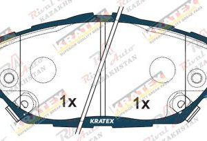 KRATEX Toyota C-HR 1.2L 2.0L 2016-- передние SR1106