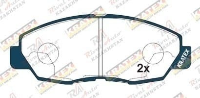 KRATEX Honda CR-V 2.0L 1995-2001 (прав. руль), Accord 2.0L 2.2L 2.3L 1990-2002, Civic 1.6L 1.7L 1.8L 2001-2008 передние GDB894