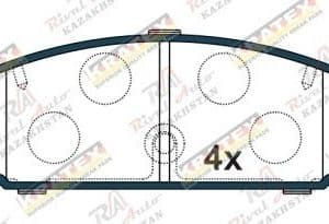 KRATEX Mazda  626 2.0L 1997-2002 (птичка), Mazda 6' 1.8L 2.0L 2.3L 2.5L 2002-2012,  323' 1.6L 1.8L 2.0L 1998-2004, Premacy 1.8L 2.0L 1999-2005, Capella 2.0L 1997-2002   задние GDB3194