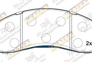 KRATEX KIA Bongo 2.5D 2011-2017, Bongo III/K3000/K3600 3.0D 3.6D 3.2L 2004--   передние P1148